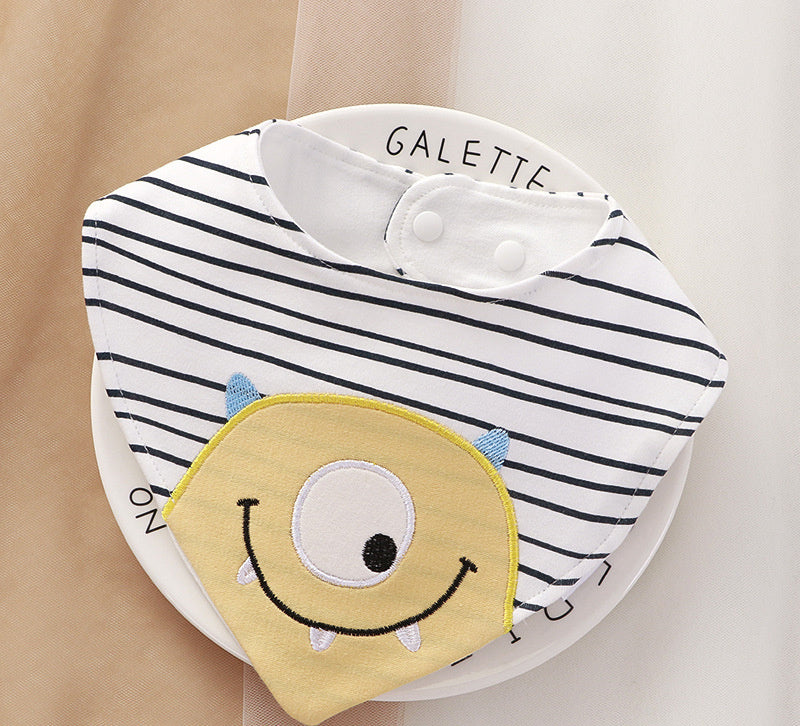 Newborn Baby Cotton Soft Bib Cartoon Pattern