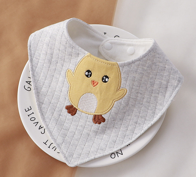 Newborn Baby Cotton Soft Bib Cartoon Pattern