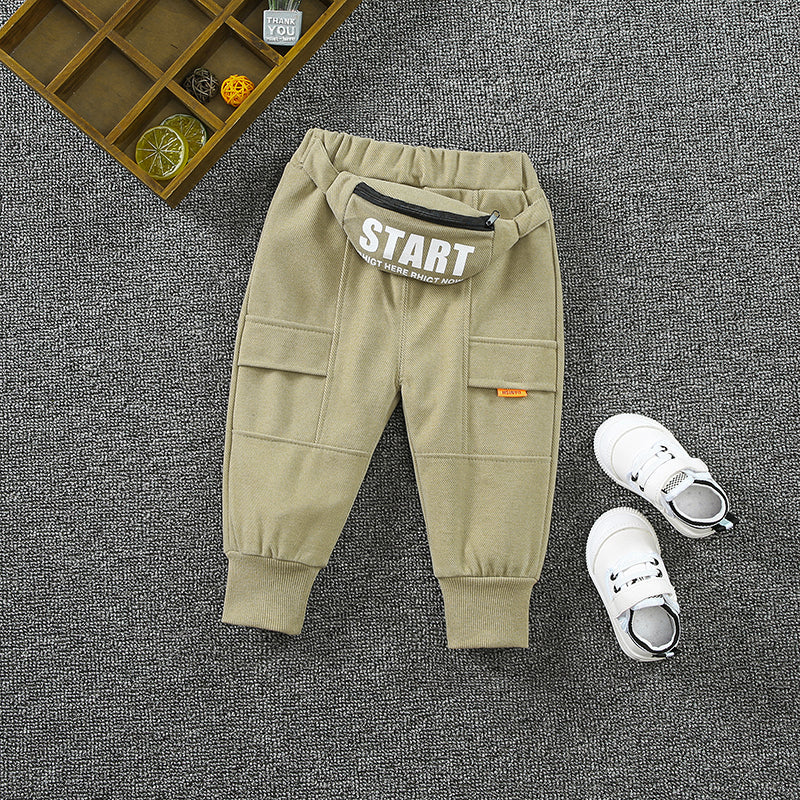 Pantalon décontracté de style occidental pour garçons printemps et automne - Vêtements de travail pour enfants