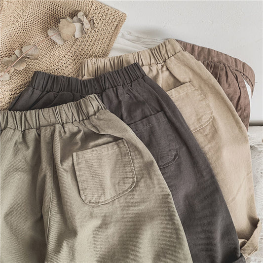 Little Explorer Line-Pressed Pants